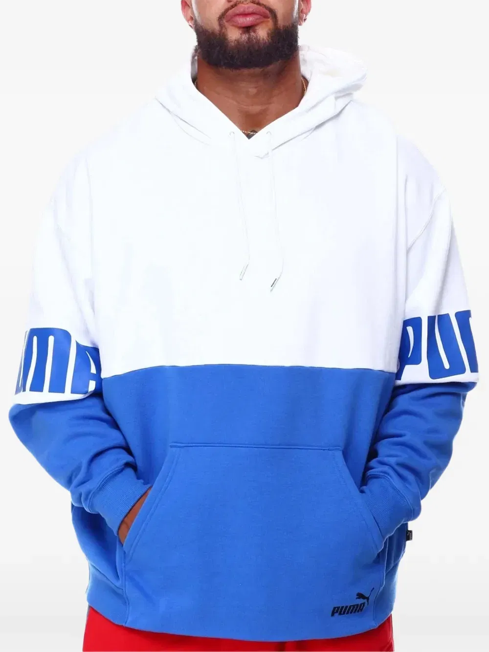 Power Colorblock kangaroo pocket Hoodie