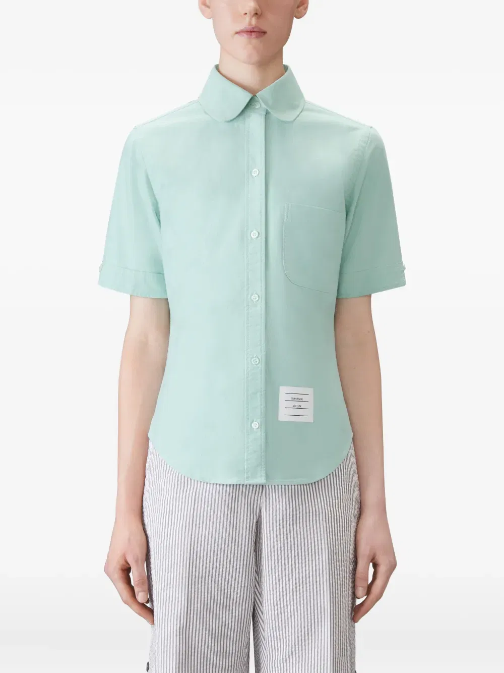 oxford round-collar shirt
