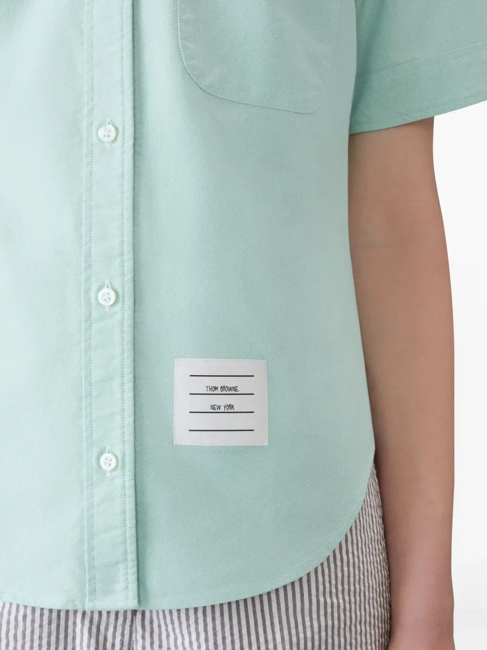 oxford round-collar shirt