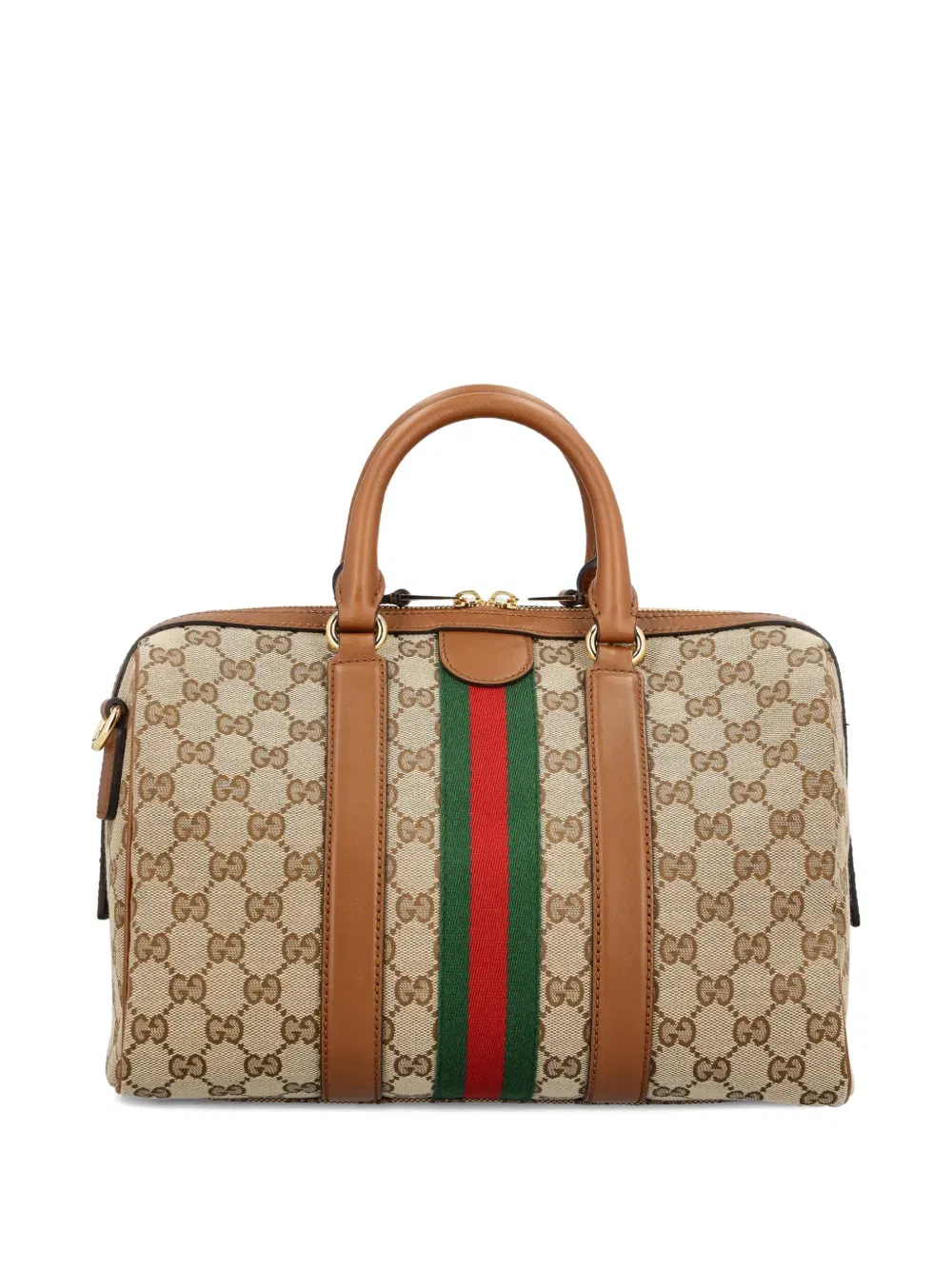 Ophidia logo stripe tote bag