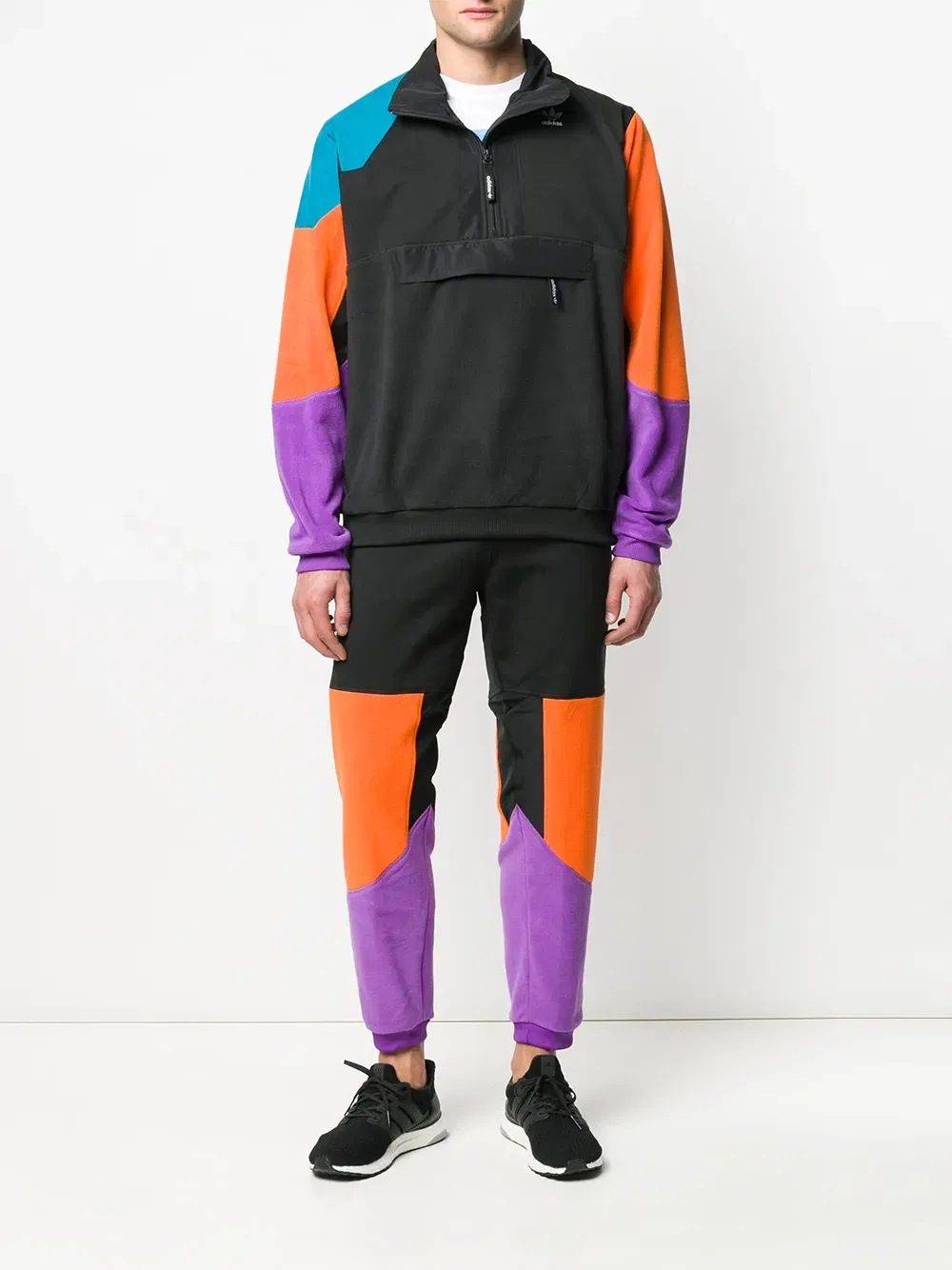 colour blocked sport jacket