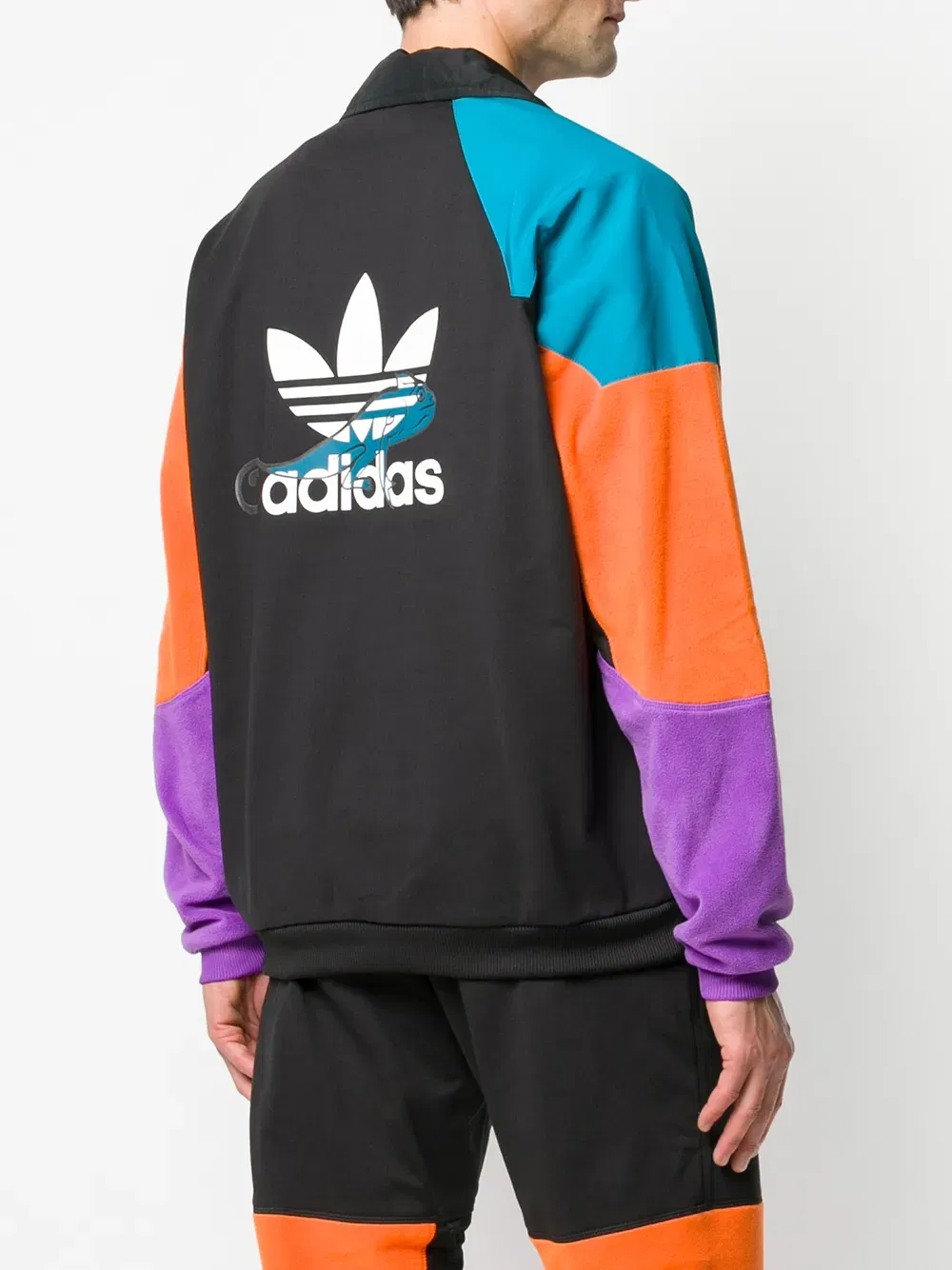 colour blocked sport jacket