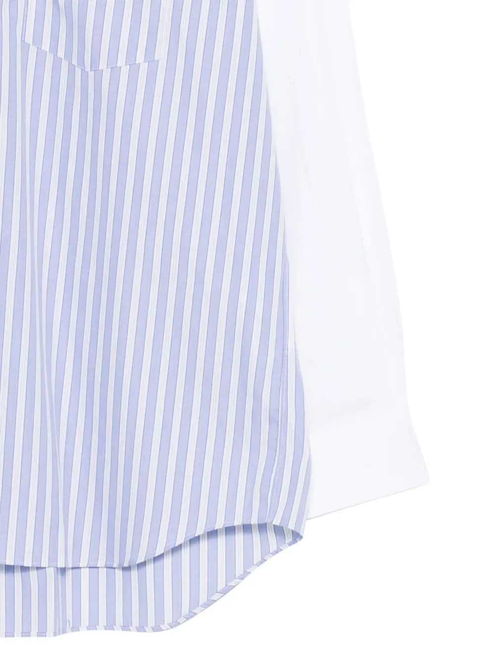 striped colour-block shirt