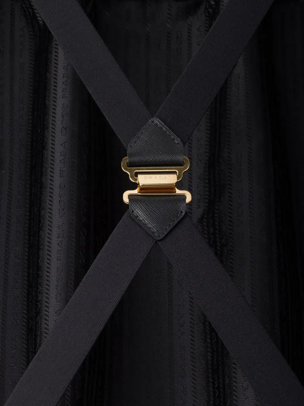 triangle-logo embroidered trolley