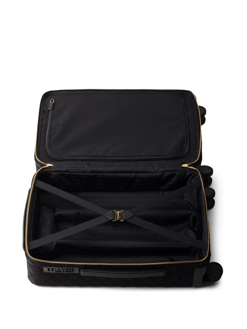 triangle-logo embroidered trolley