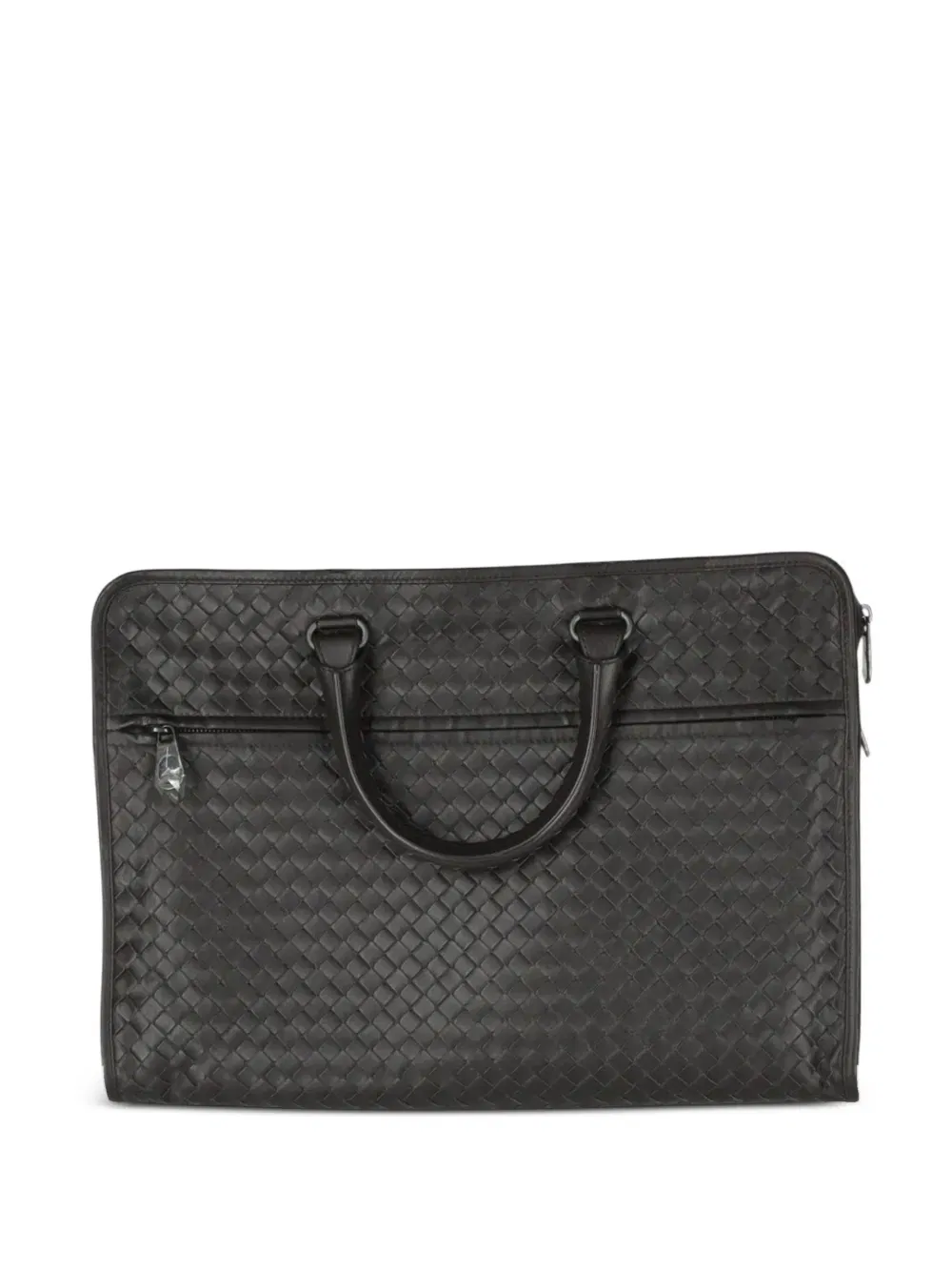 woven leather briefcase