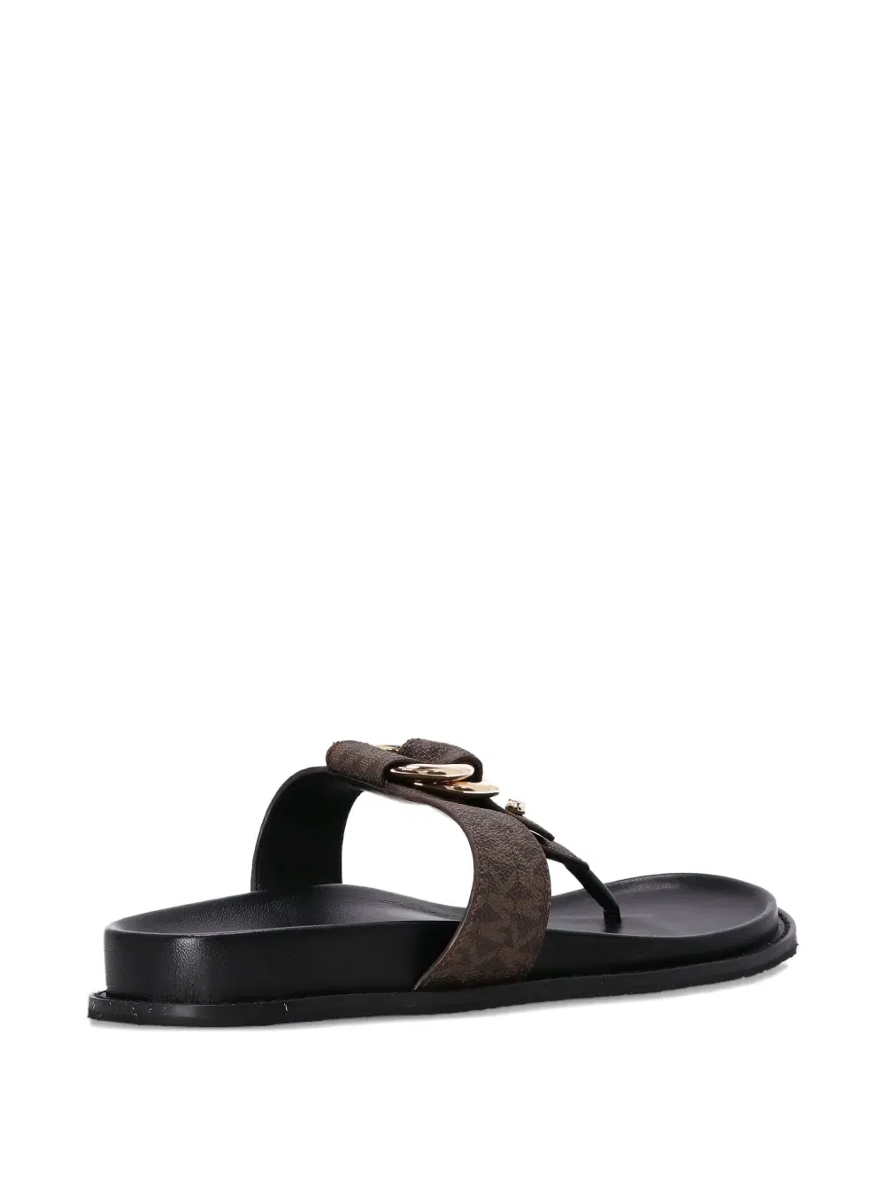 logo monogram ring-detail flat sandals