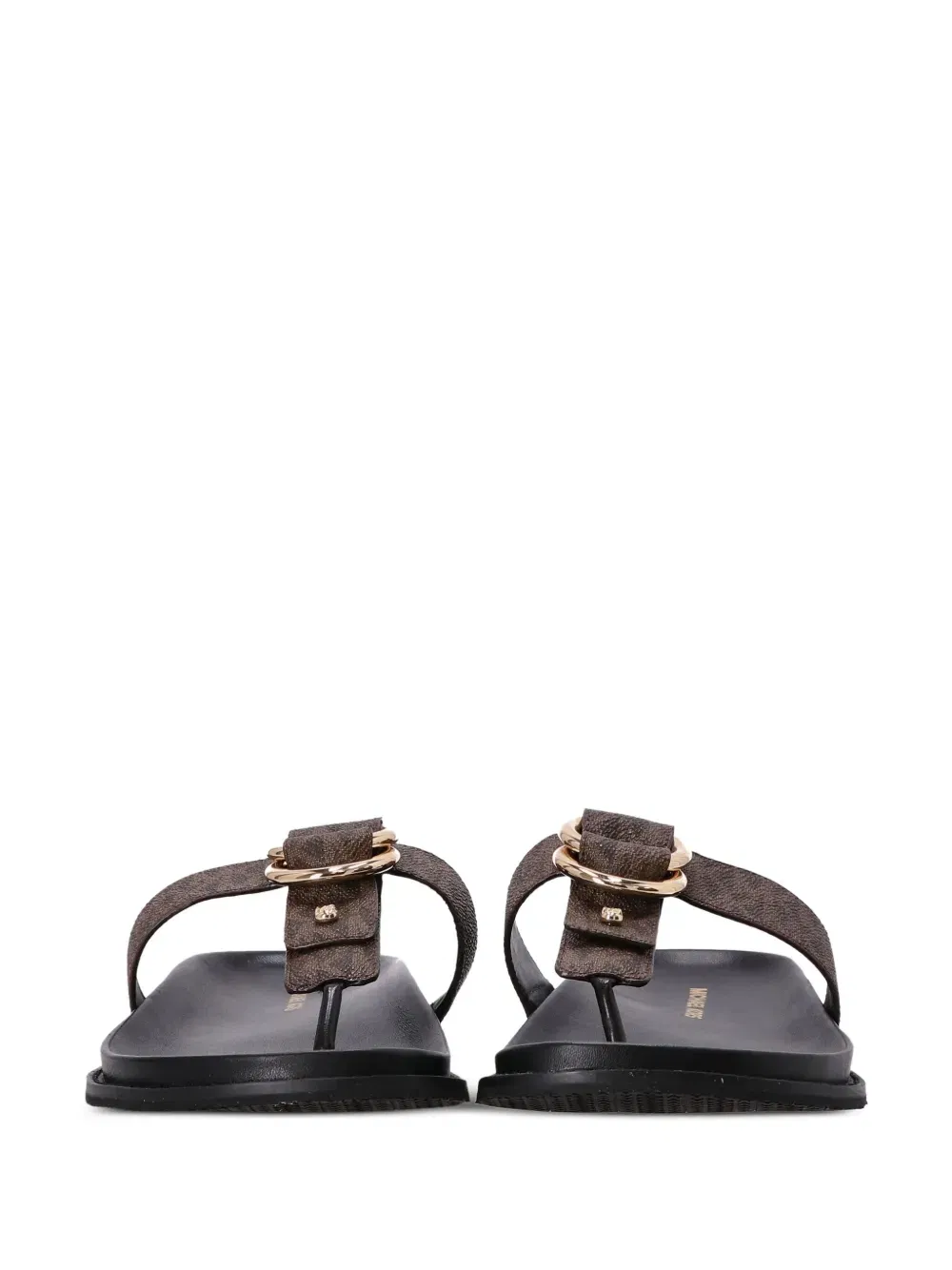 logo monogram ring-detail flat sandals