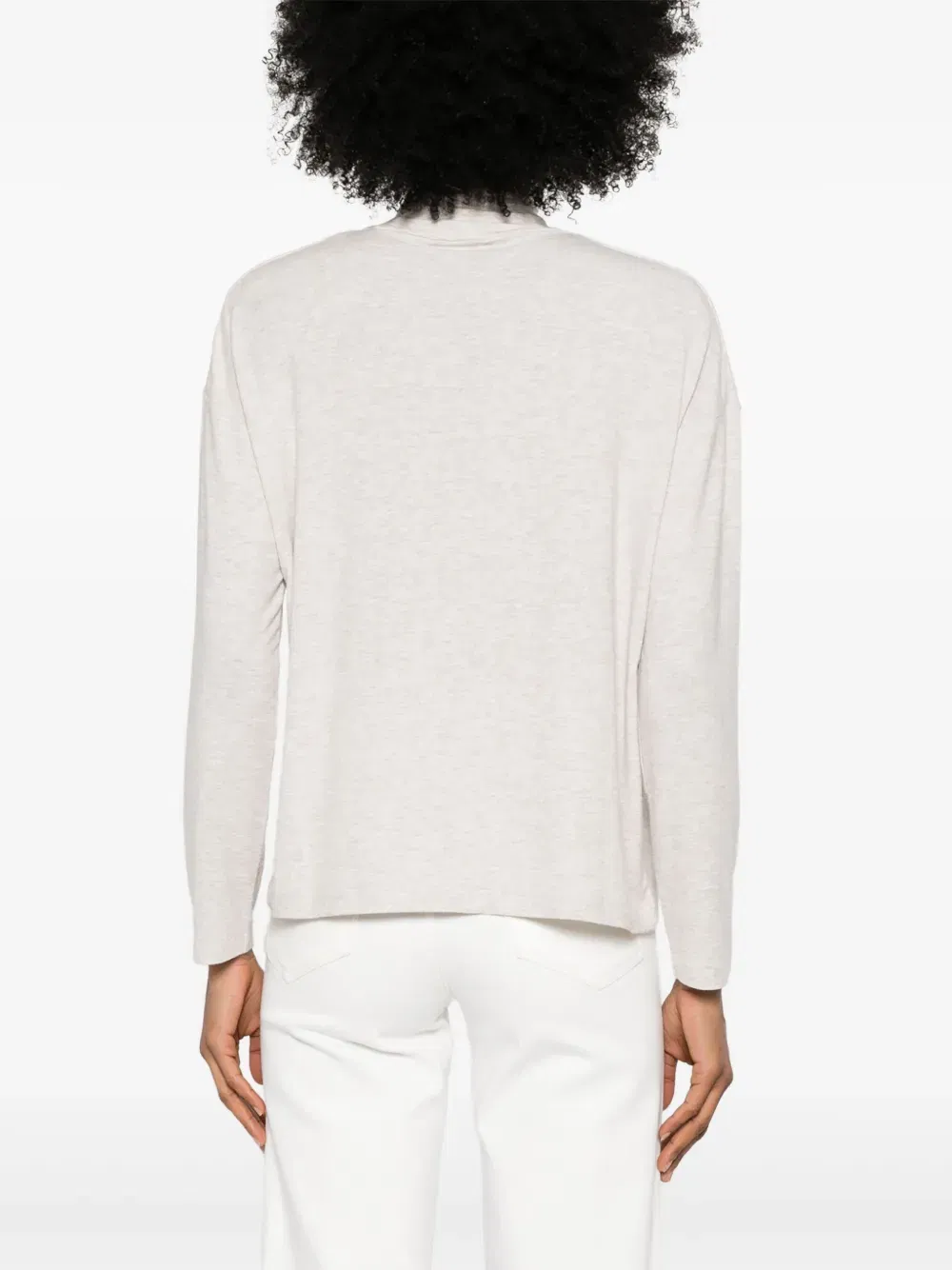 roll neck long sleeve top