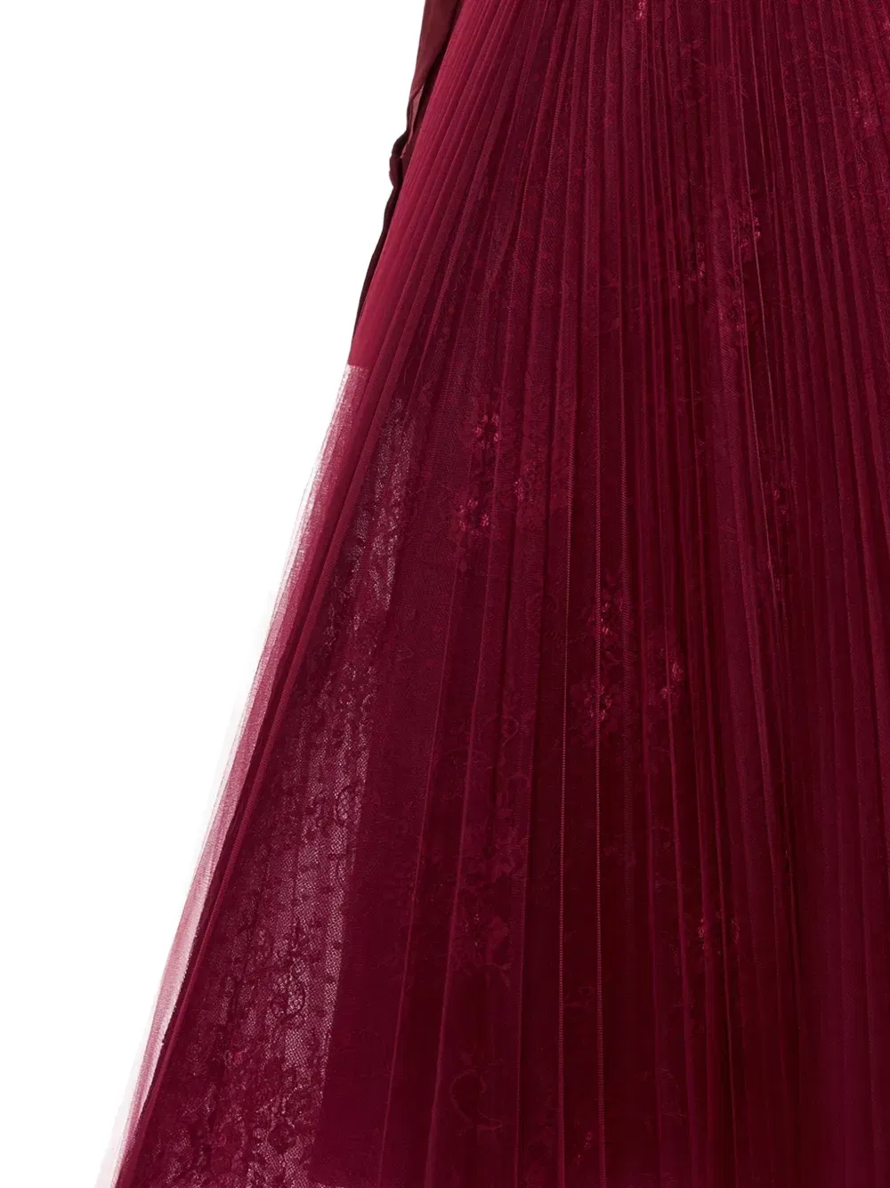 pleated lace skirt
