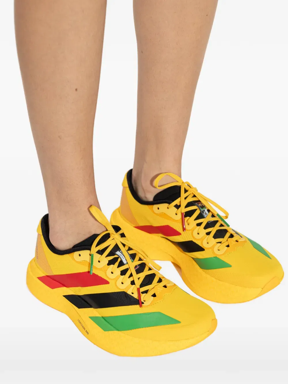 xBob Marley Jamaica 26 Adizero Evo Sl striped sneakers