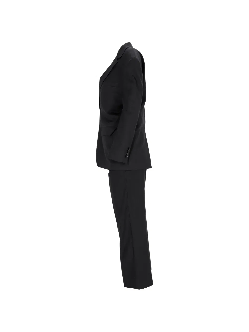 single-breasted straight-leg suit