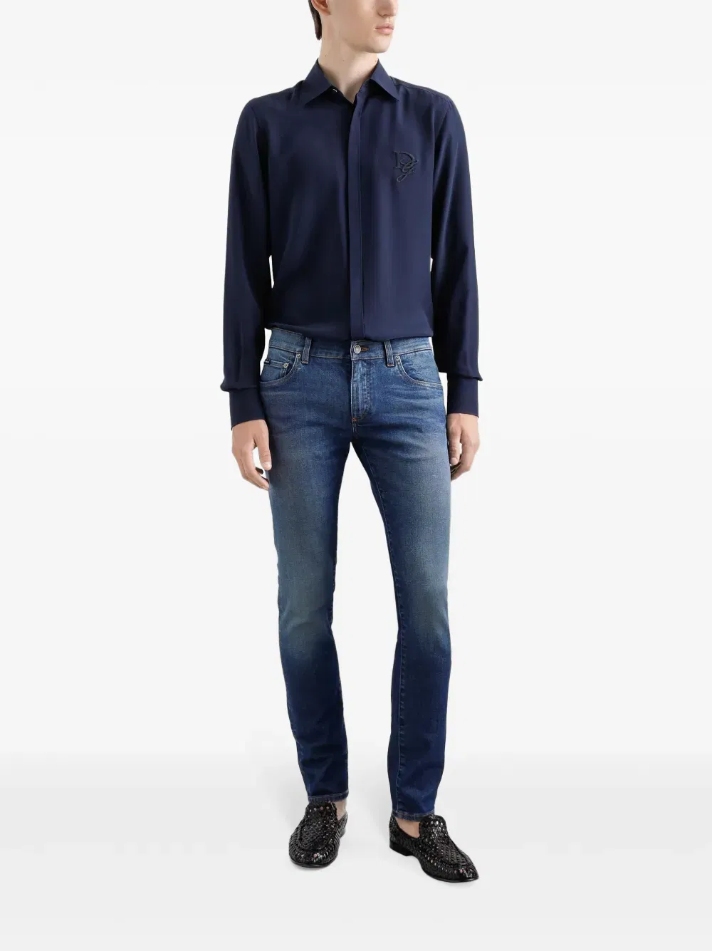 logo-detail jeans