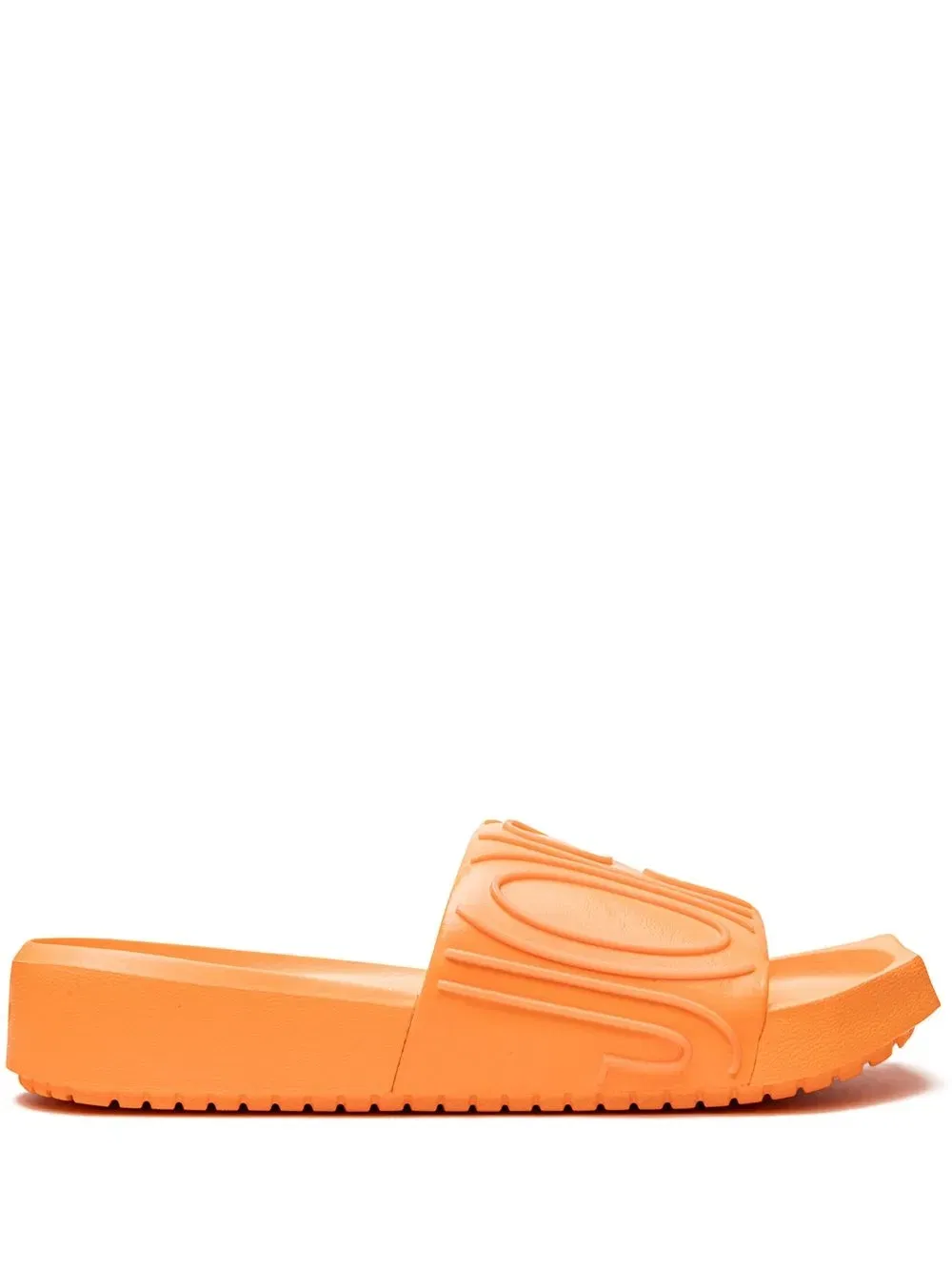 Nola logo-embossed slides