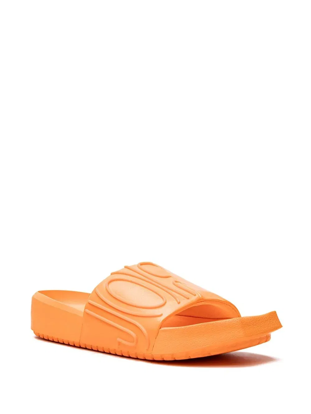 Nola logo-embossed slides