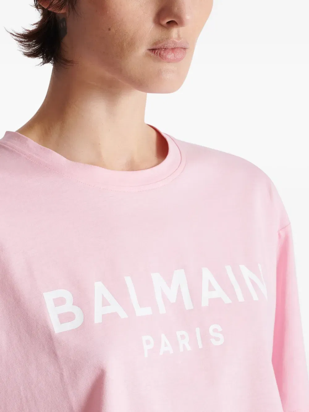 cropped logo-print T-Shirt