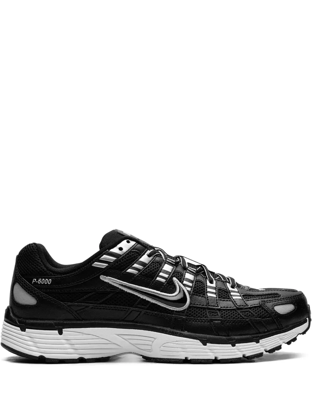 P-6000 "Black/White/Metallic Silver" sneakers