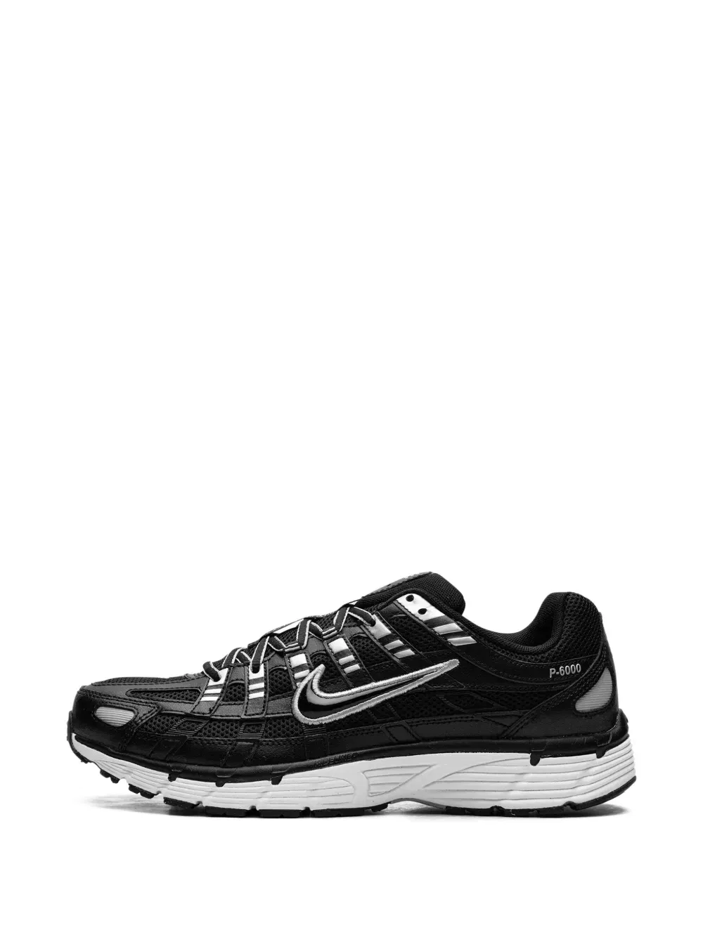 P-6000 "Black/White/Metallic Silver" sneakers