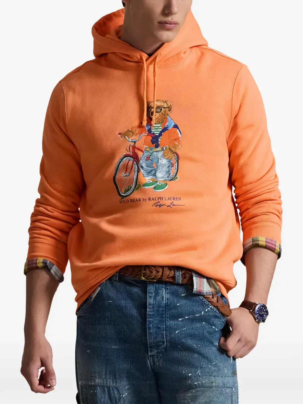 Polo Bear graphic Hoodie