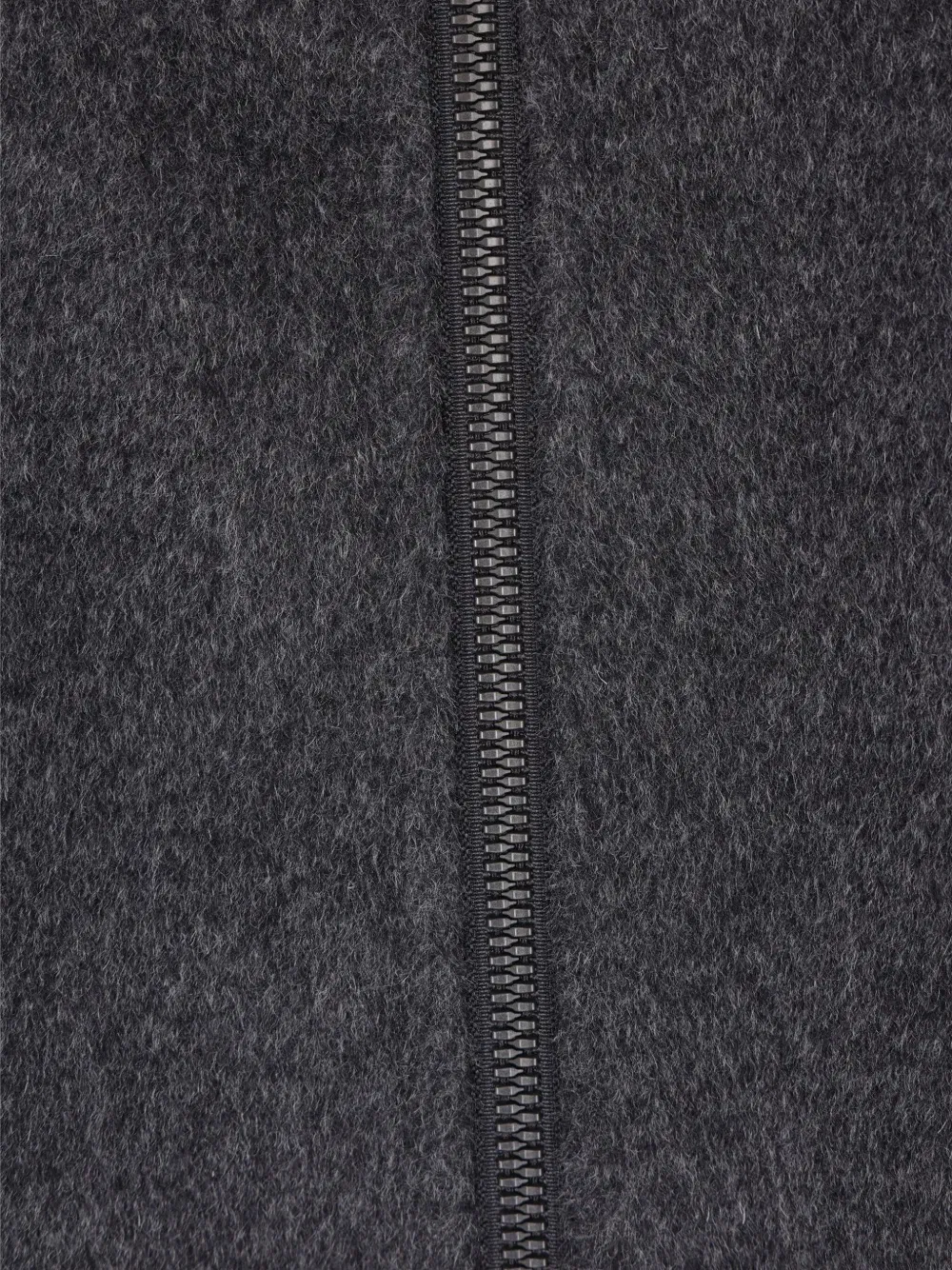 hooded double-slider zip coat
