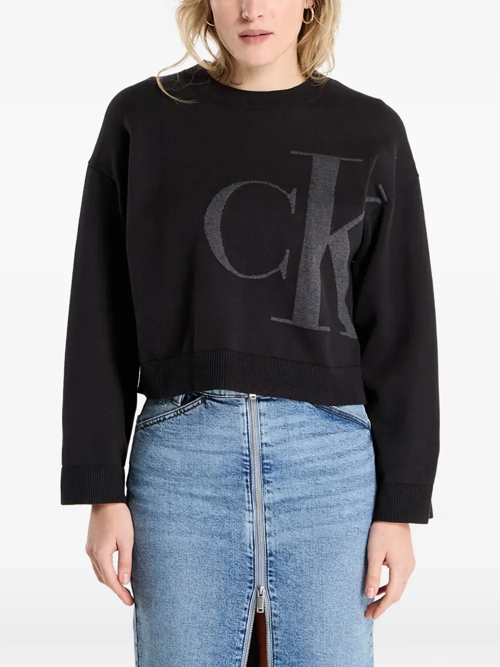 long sleeve logo sweater