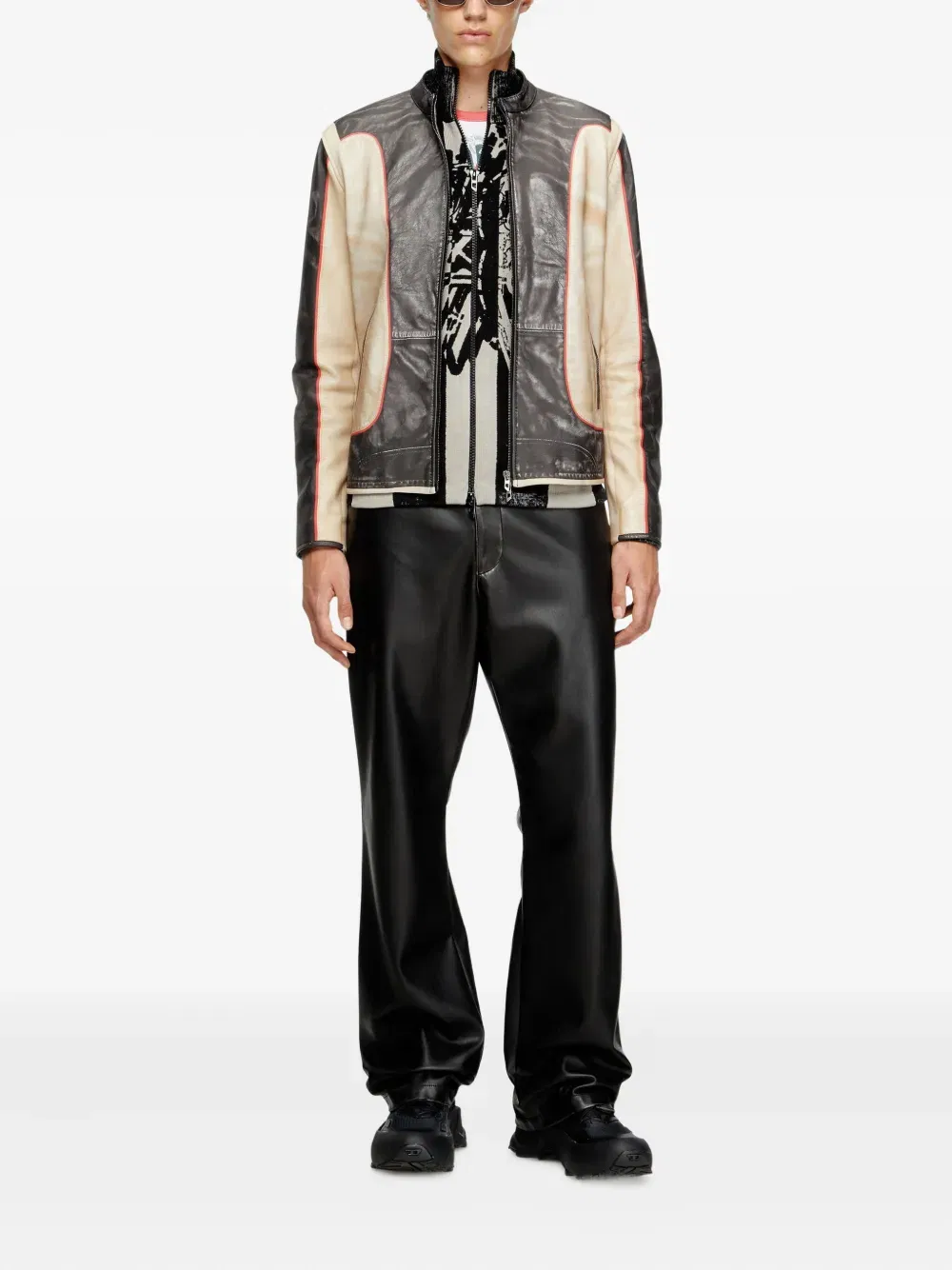 L-Evert leather biker jacket