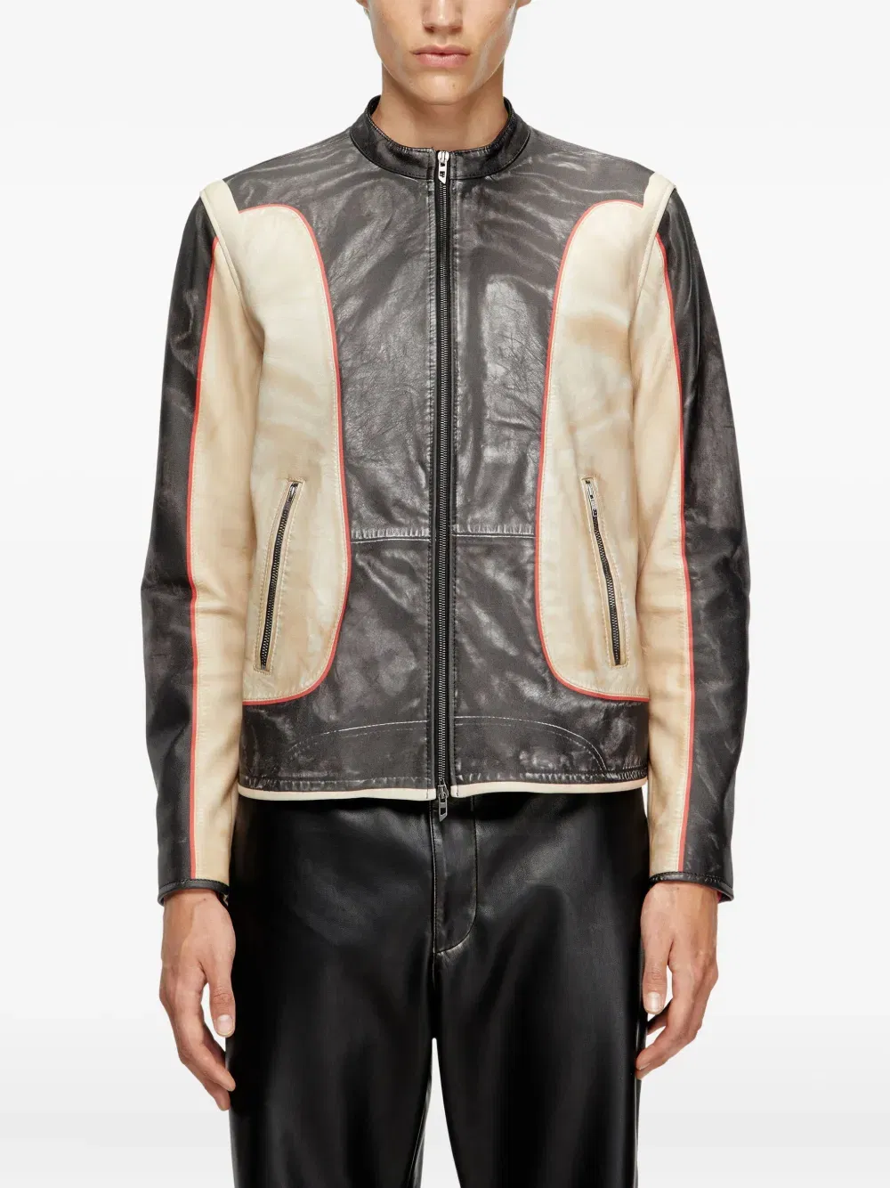 L-Evert leather biker jacket
