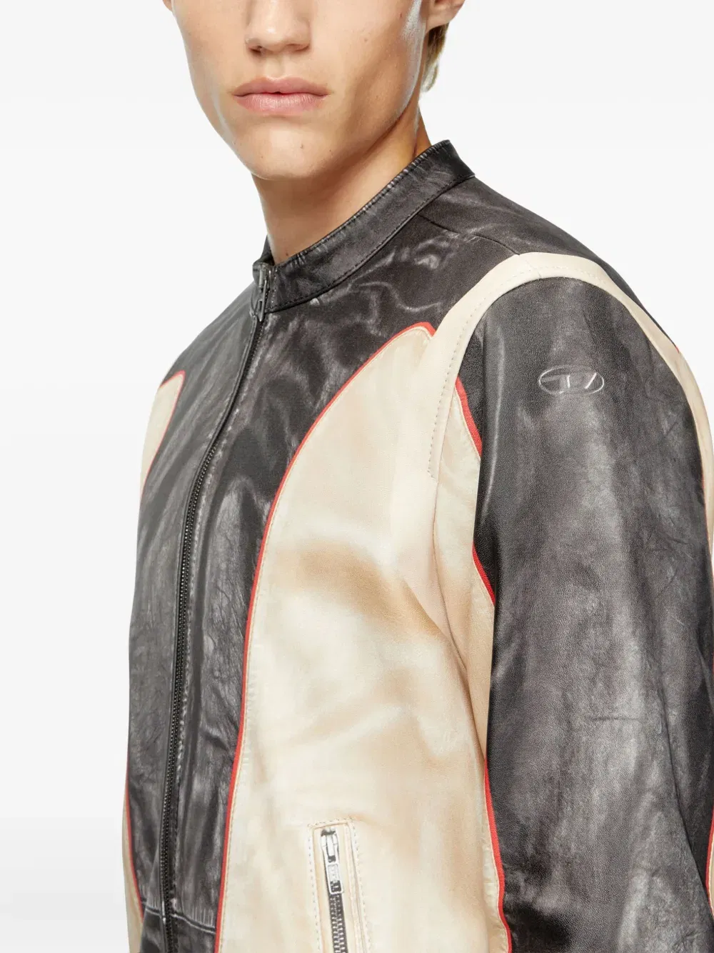 L-Evert leather biker jacket