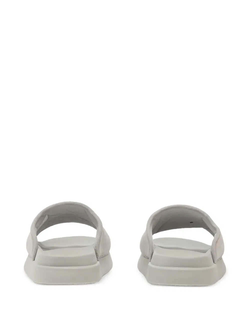 logo-detail suede slides