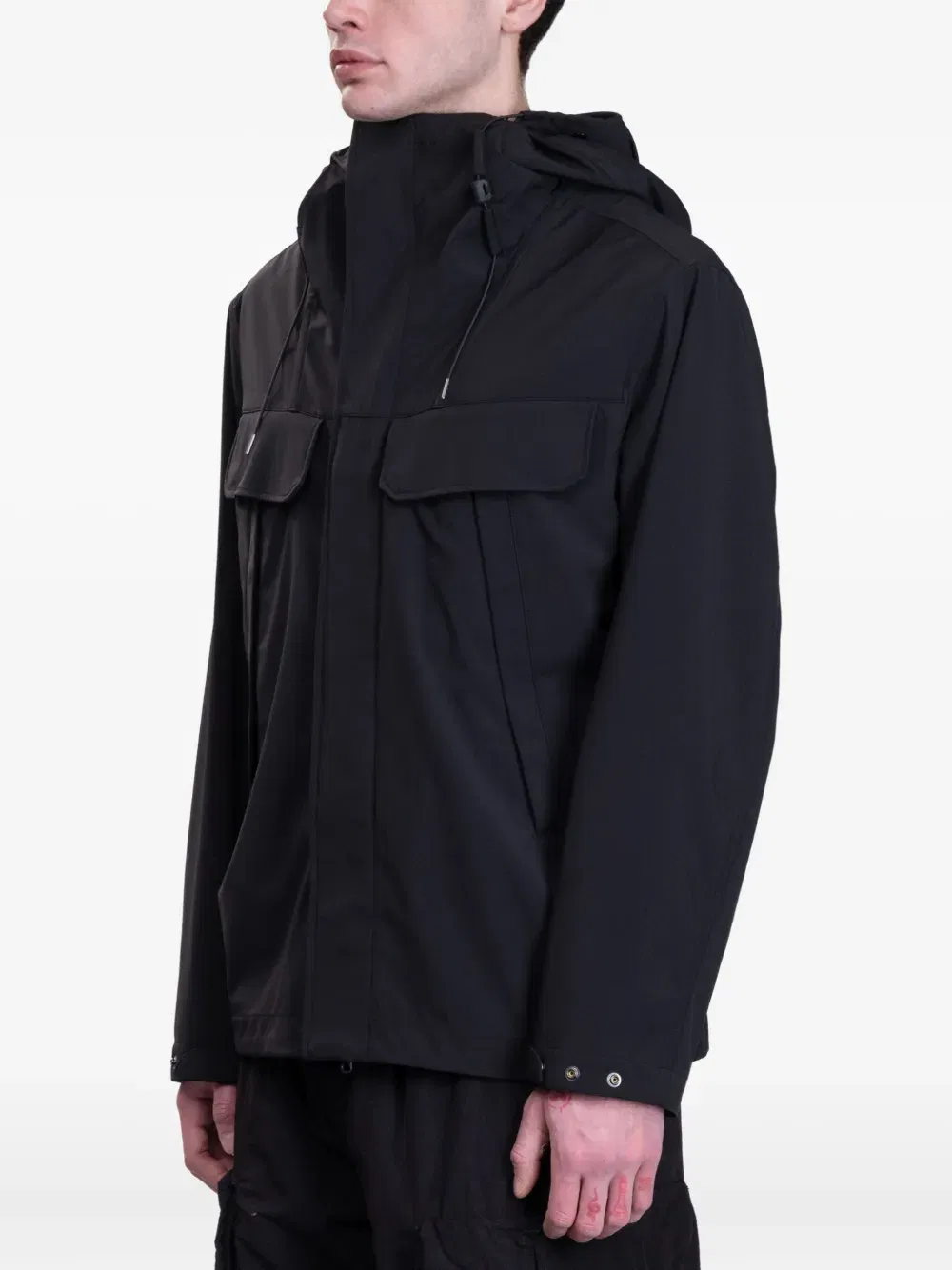Goggle-hooded jacket