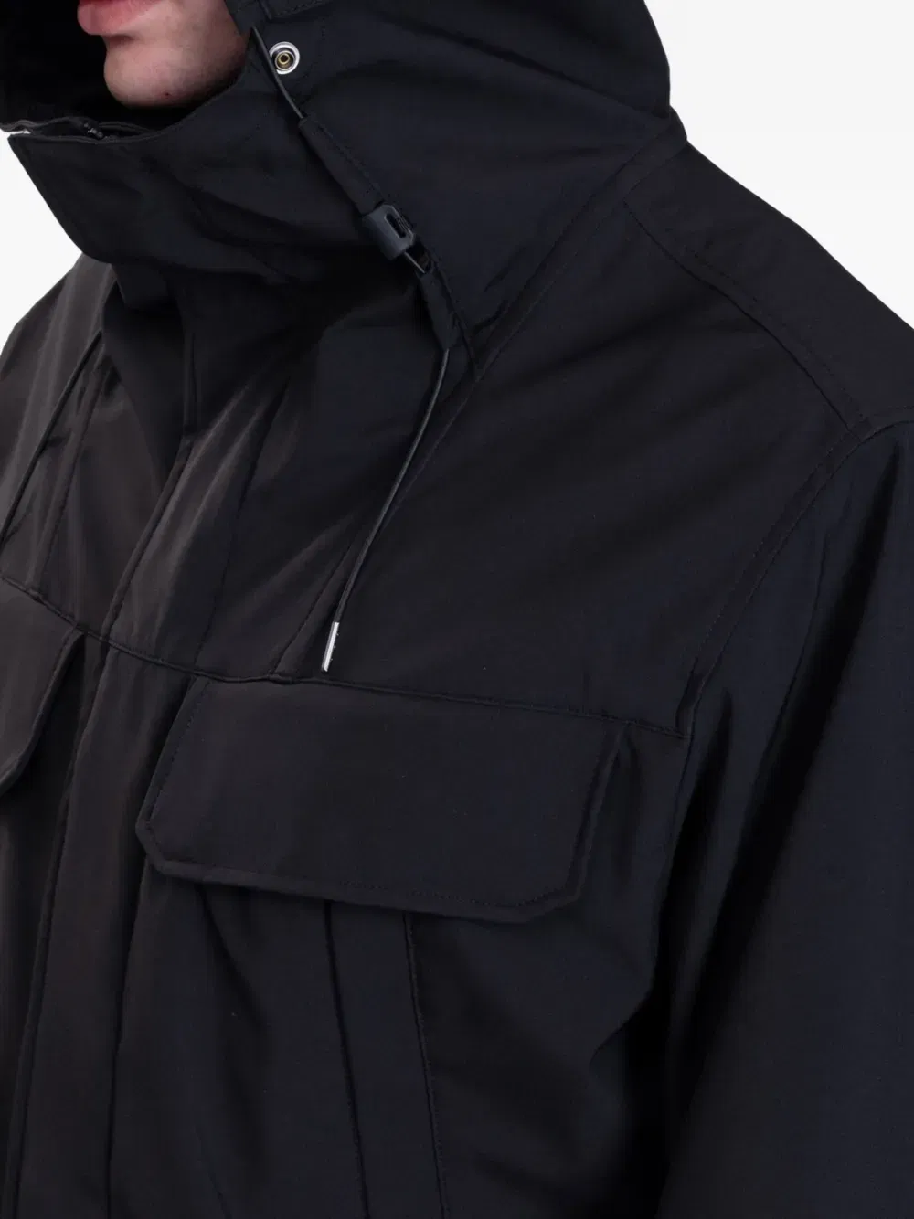 Goggle-hooded jacket