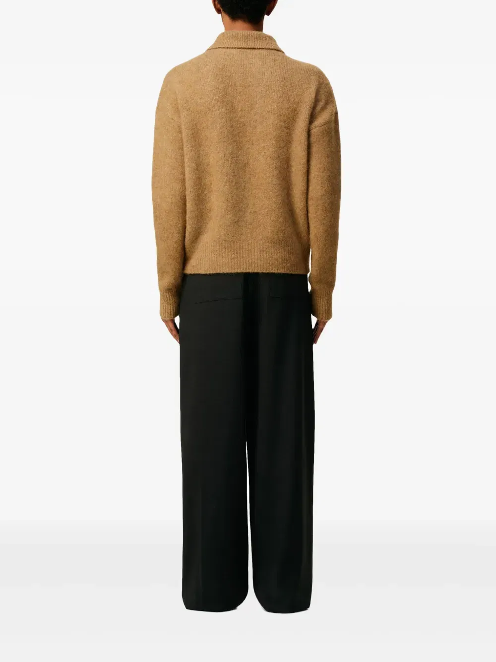 Ami long-sleeve polo shirt