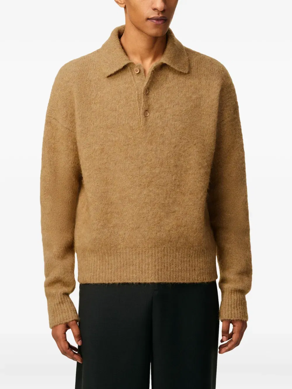 Ami long-sleeve polo shirt