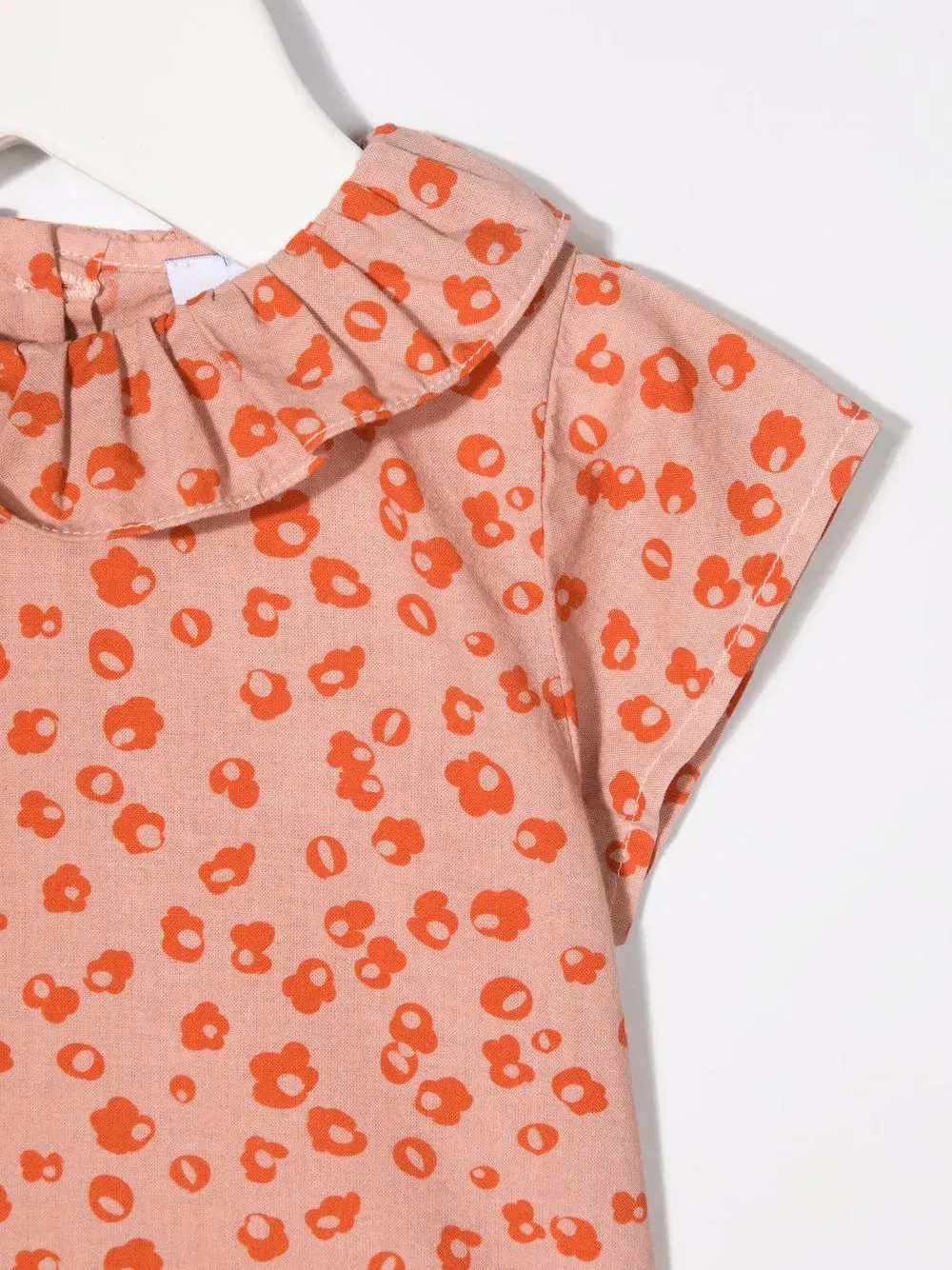 floral-print cotton blouse