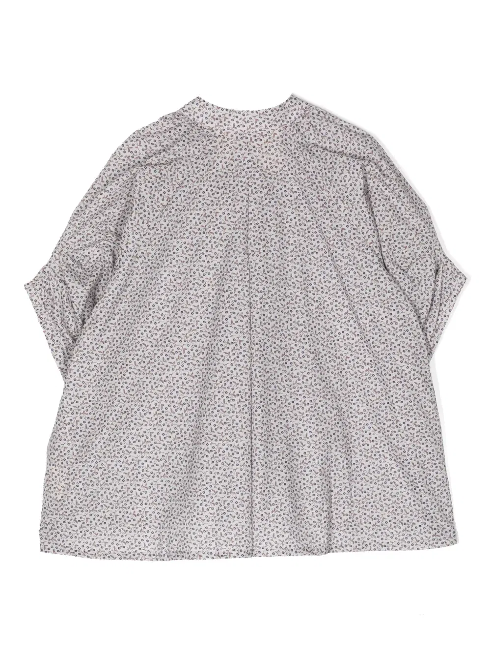 floral-print cotton blouse