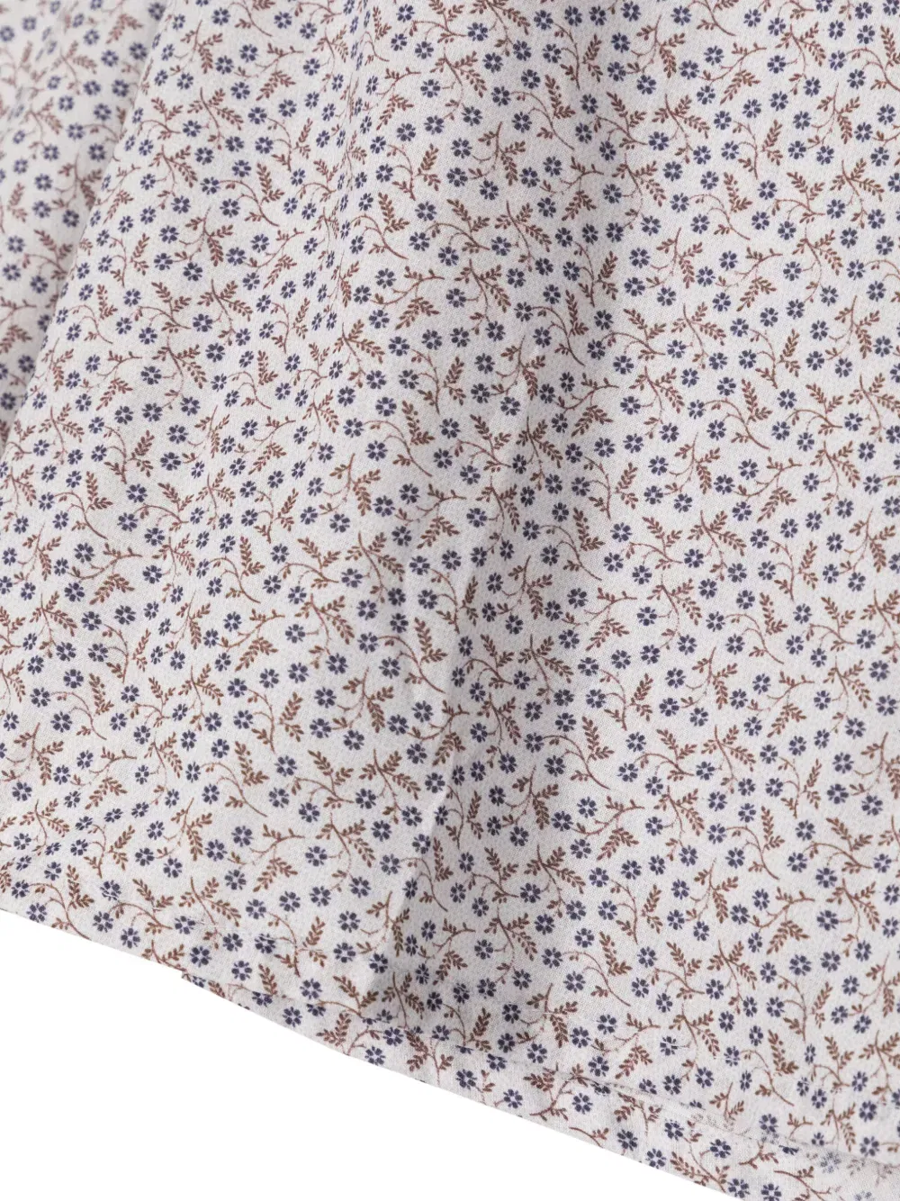 floral-print cotton blouse