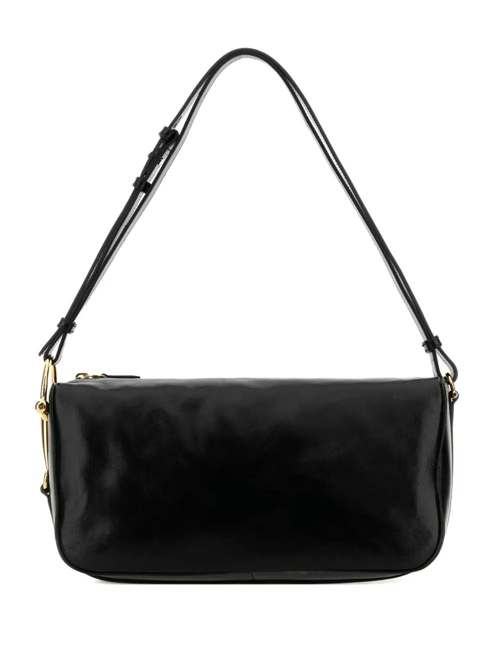 half horsebit leather shoulder bag