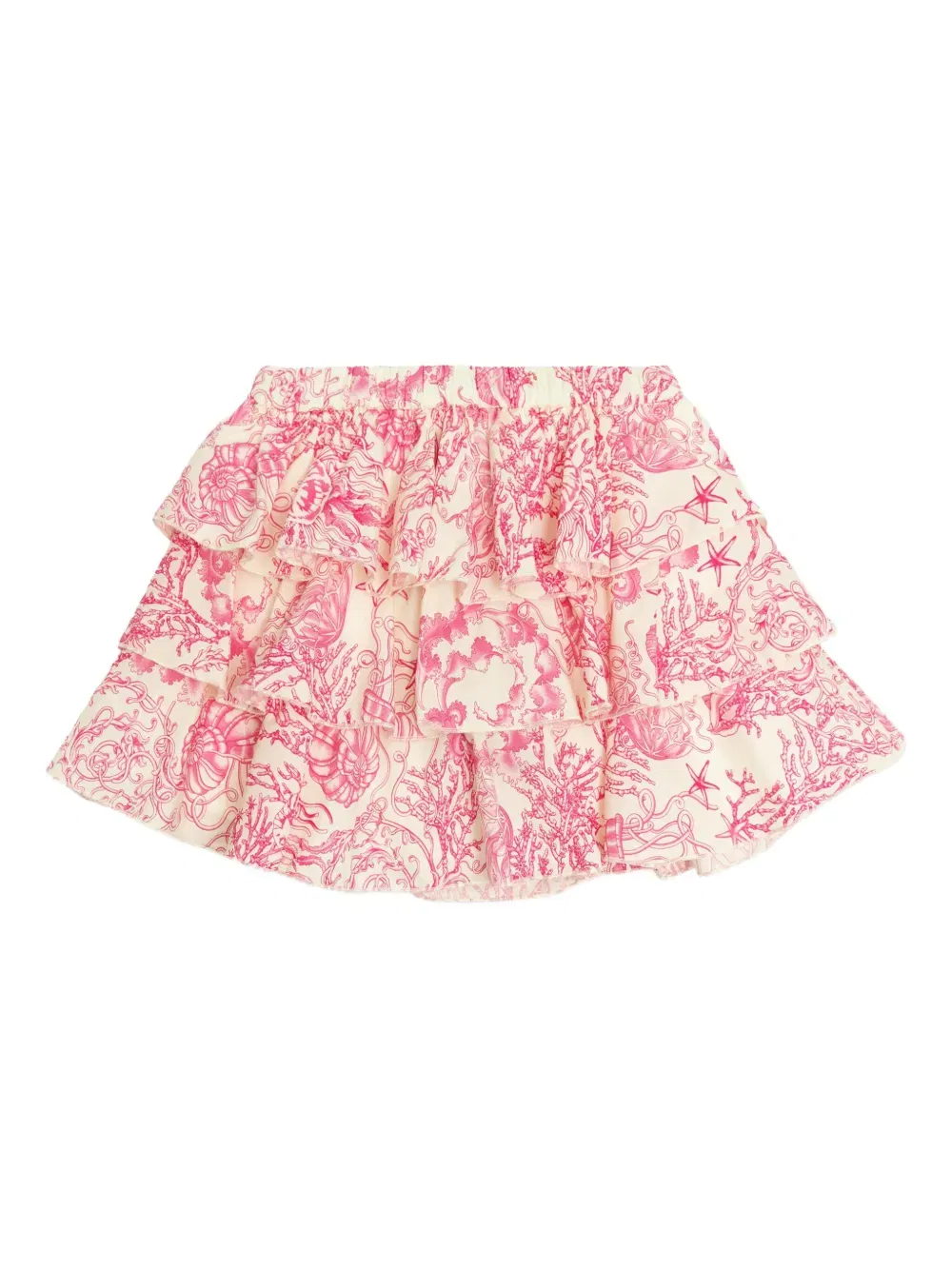 Underwater Barocco ruffled skirt