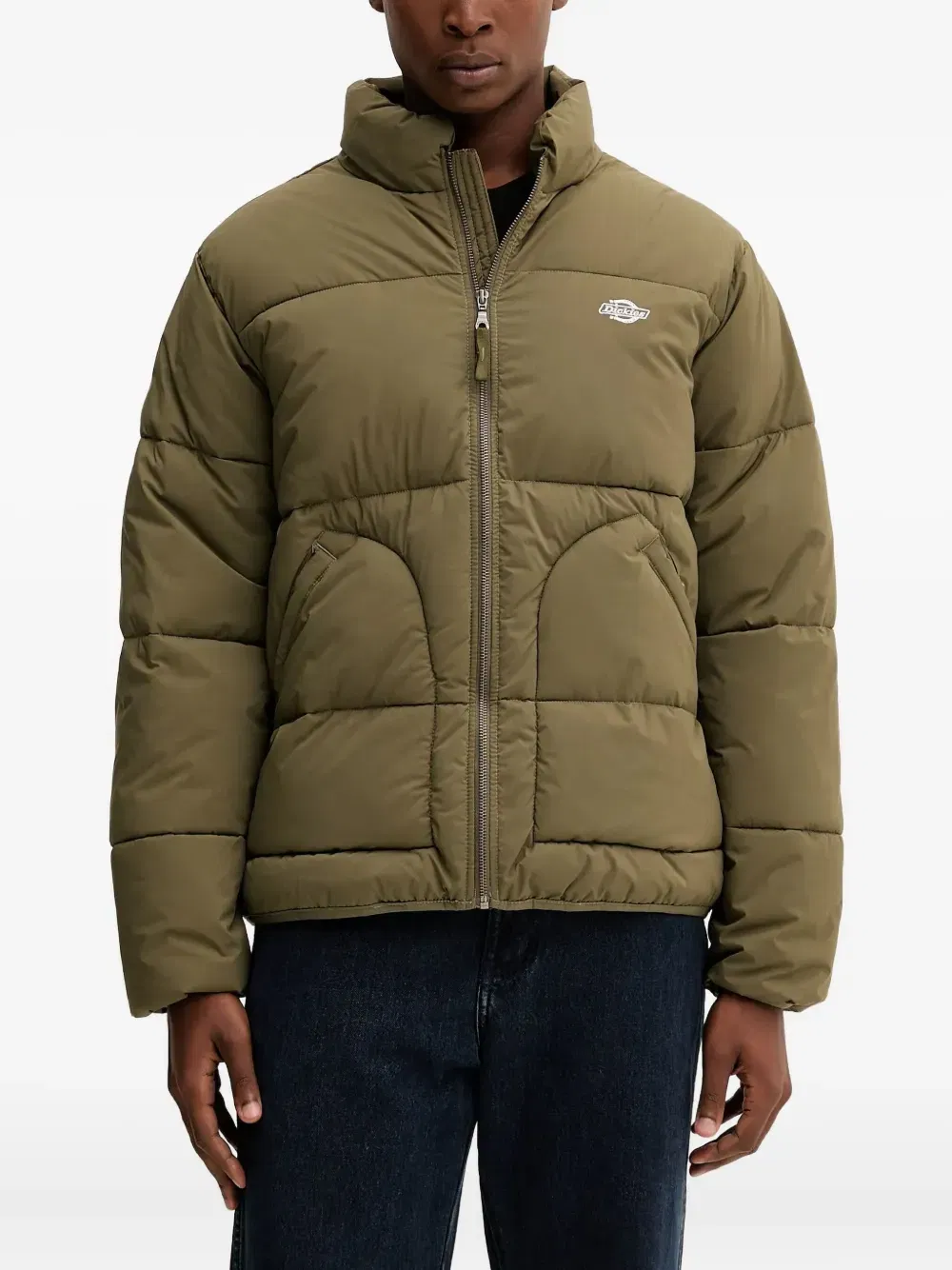 Summerdale logo-detail quilted jacket
