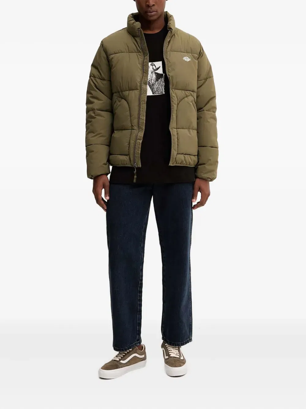 Summerdale logo-detail quilted jacket