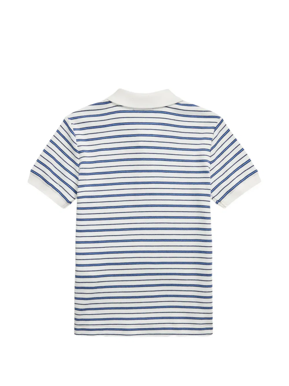 striped-pattern polo shirt