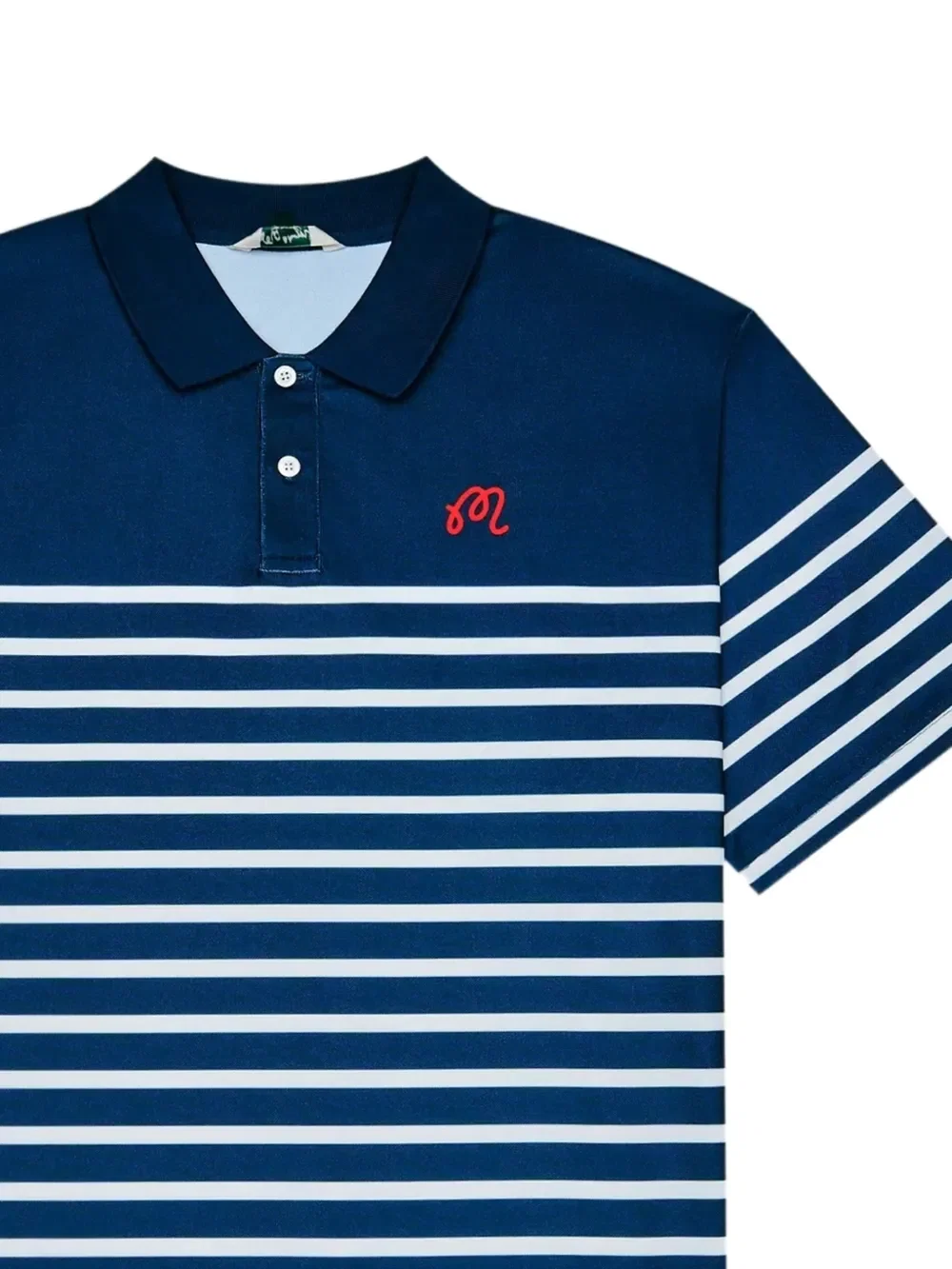 striped-pattern polo shirt