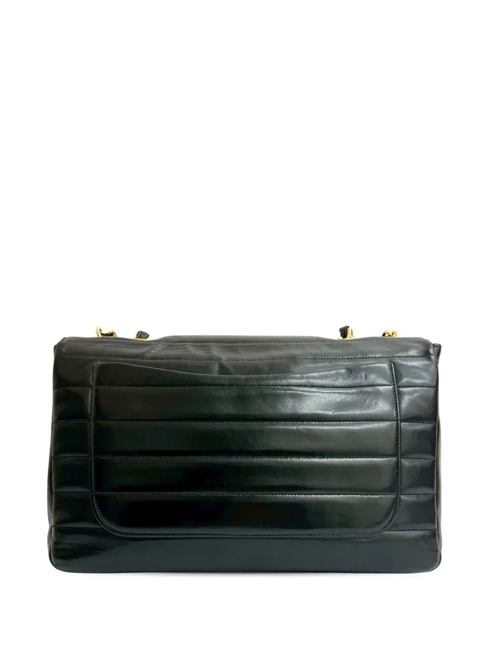 1994-1996 Jumbo CC Horizontal Quilted Lambskin Flap shoulder bag