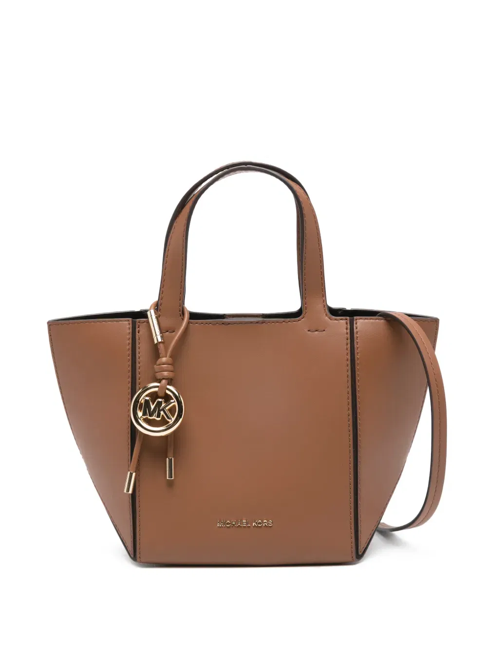 Jordi logo-charm tote bag