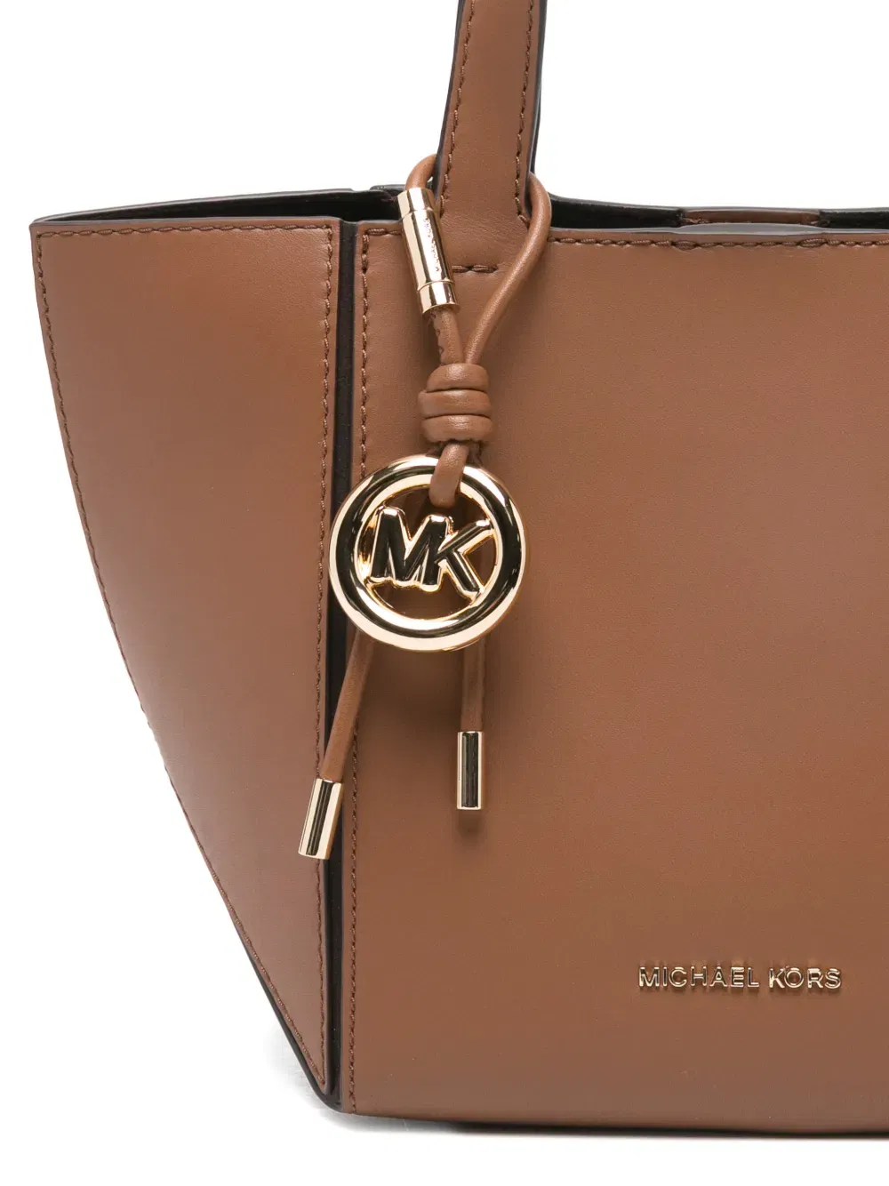 Jordi logo-charm tote bag