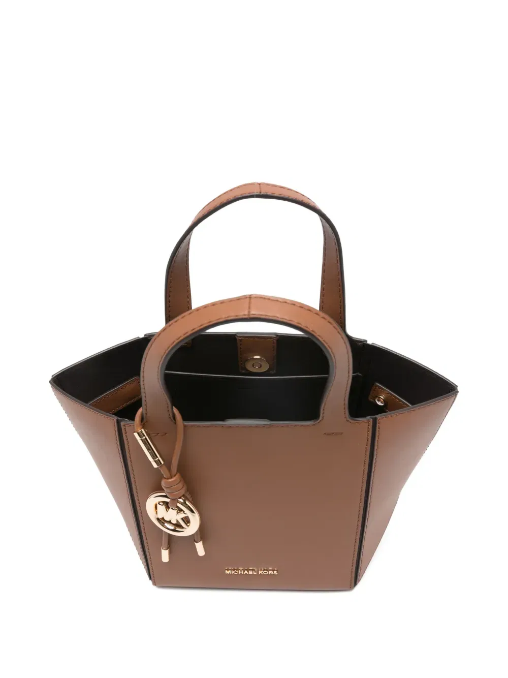 Jordi logo-charm tote bag