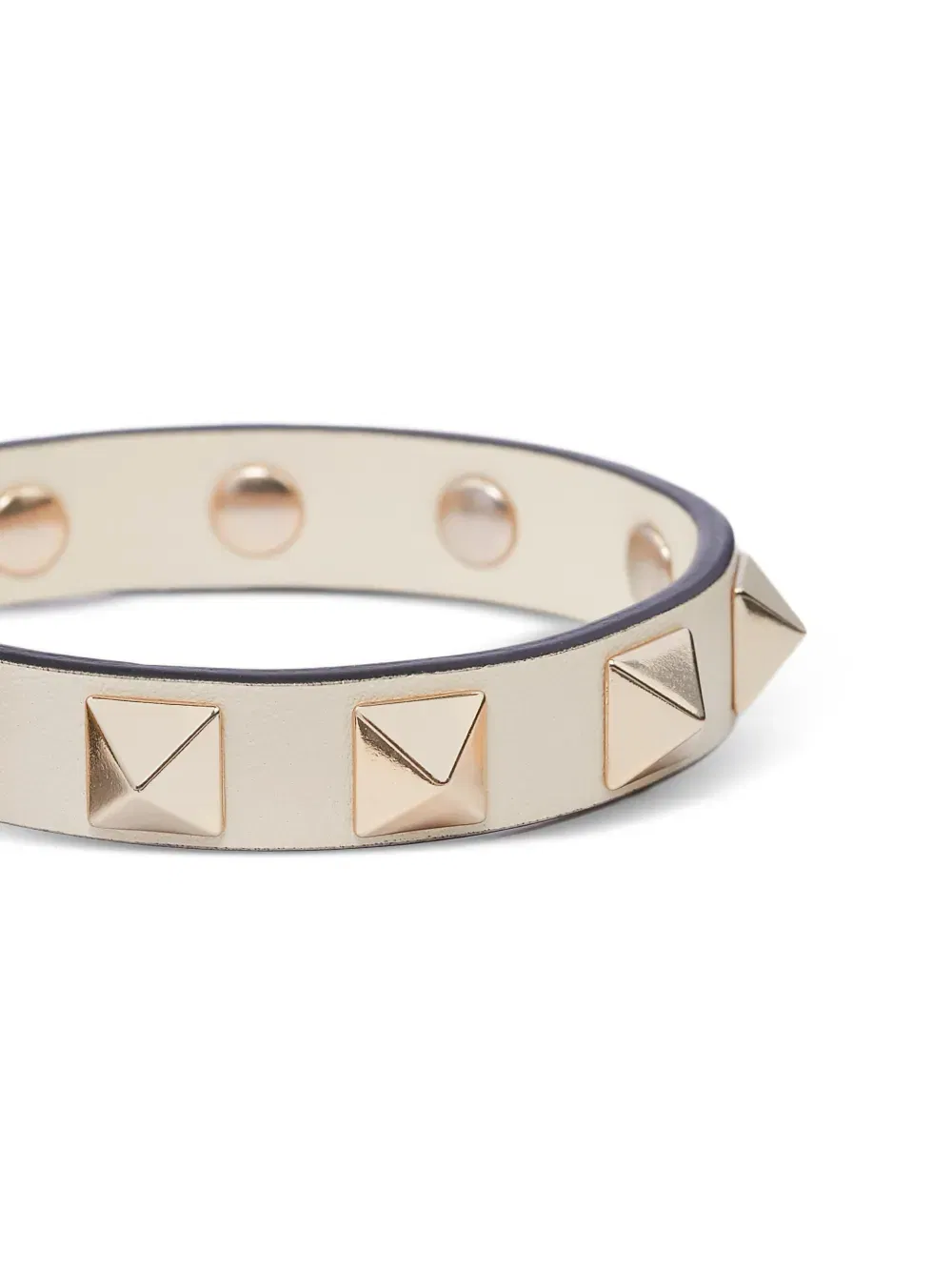 Rockstud leather bracelet