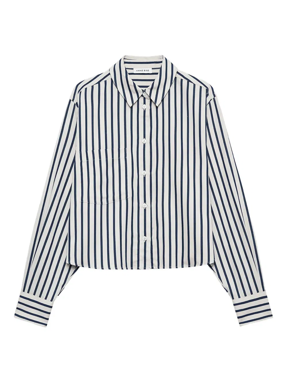Essie striped cropped shirt