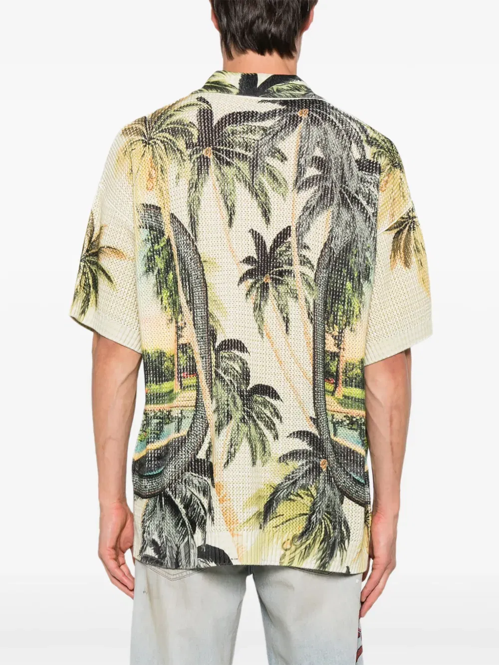 palm tree-print shirt