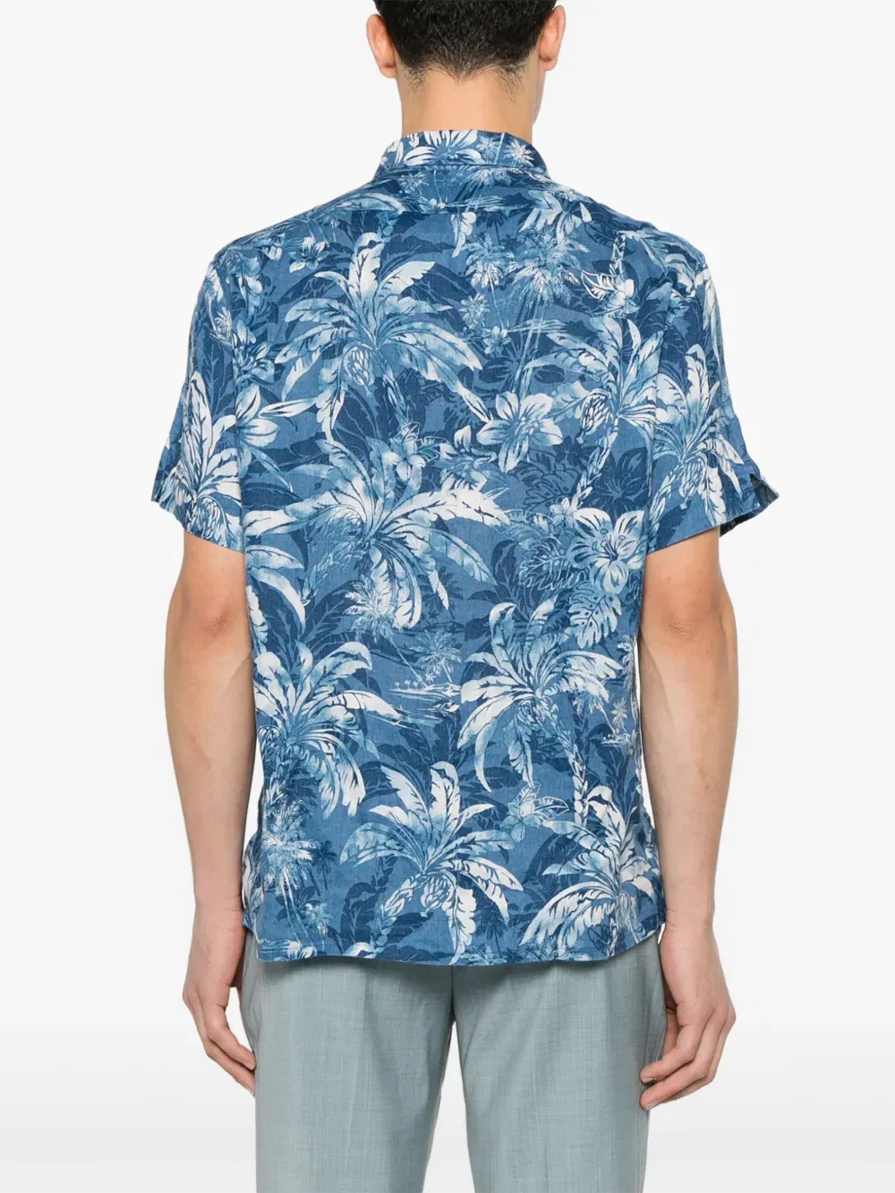 palm tree-print shirt